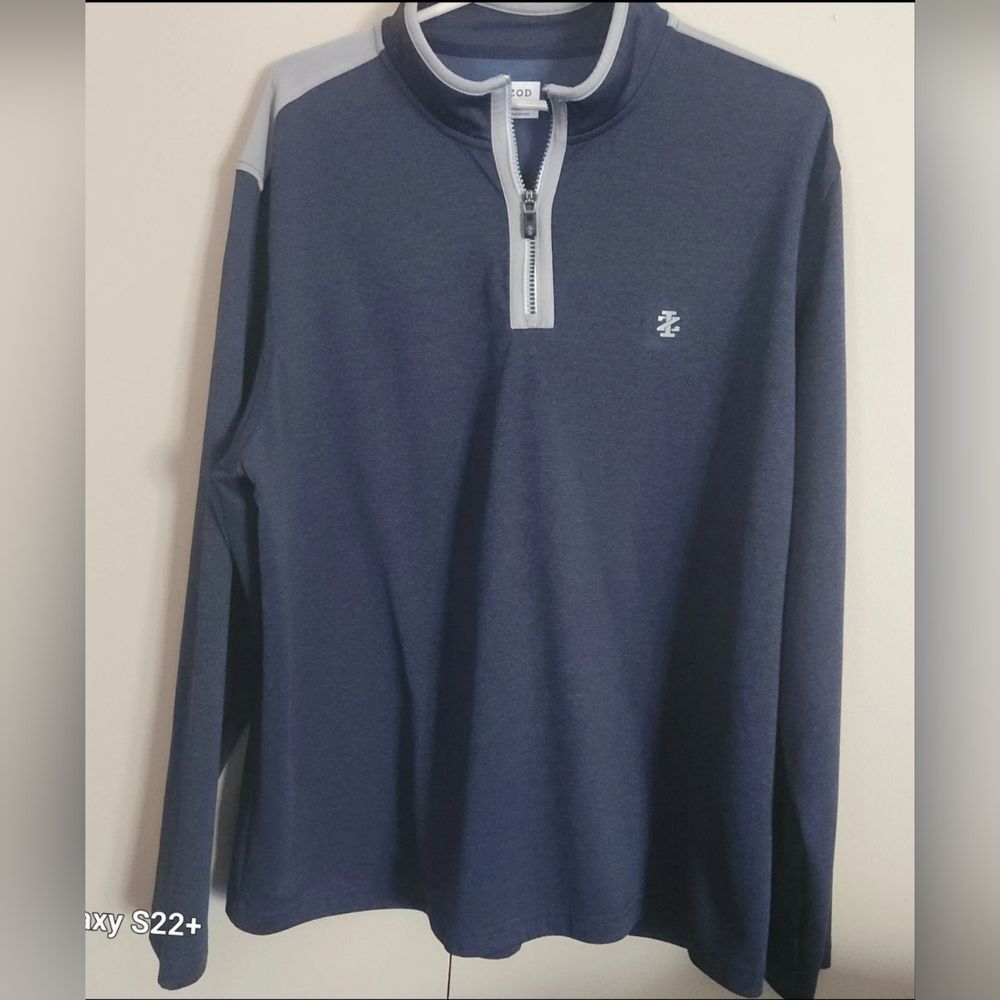 M55 Izod Golf Men’s Athletic 1/4 Zip Pullover Golf Shirt